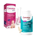 Conceive Plus Fertility Lubricant 8 x 4 Gram Applicators dan Ovulasi Dukungan Inositol Tambahan 120 Count Bundle