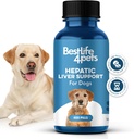 Dukungan Hepatic Liver untuk Anjing, Penambahan Digeptical Digeptical Canine untuk Detox Liver dan Absorpsi Nutrient, 100% All Natural, Easy to Give, Free of Chemical atau Additives, 400 Pil