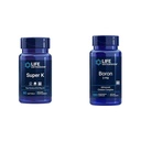 Ekstensi Hidup Super K Vitamin K1, K2 MK-7, MK-4, Vitamin C, Bone / Heart Health, 3-Bulan Supply dan Boron 3 Mg 100 Vegetarian Capsules