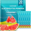 Paket Bedak Elektrolytes, 30 Sticks Hydration Packet Sugar Free, Electrolite Drink Porx Electrolyte Packet for Rapid Hydration, 0 Sugar & 0 Calorie, Watermelon Flavor