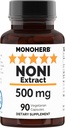 NONI Ekstrak 500 mg - 90 Veg Capsules - Morinda Citrifolia - 90 Hamba