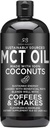 Radha Beauty Premium MCT Oil hanya dibuat dari Non- GMO Coconuts - 15.8oz. Keto, Paleo, Gluten Free dan Vegan Apressed.