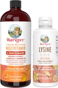 MaryRuth Organics Lysine Liposal (Snickerdoodle) & Multivitamin Liquid + Hair Growth 124; Clean Label Project Verified ® 124; Ammune Dukung, Beauty, & Overall Health 124; Vegan, Non-GMO, Gluten Free