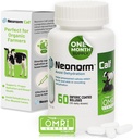 Jaguar Animal Health Neonorm Calf - Entertaic Coated Supplement Boluses for Proper Hydration & Bowel Health - Plant - Based Product for Pre- Weanted Calves (60 Count)