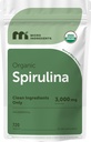 Mikro Ingredians Organic Spirulina Suplemen, 720 Tablet (4 Bulan Supply), Tidak Ada Filler & None-GMO, Kaya di Vegan Protein, Vitamin & Premium Spirulina Pills