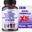 NAD + Trans- Resveratrol Berberine Quercetin Susu Thistle - Dibuat di Amerika Serikat
