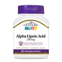 21 Abad Layanan Kesehatan Alpha Lipoic Acid 200 mg, 60 Count Vegetarian Capsules
