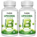Kompleks Lipomal B Dirancang untuk Absorpsi Tinggi B Vitamin dengan Choline Inositol B1, B2, B3, B5, B6, Biotin, Felolate, Methylated B12- Ammune, Energy, Brain & Heart Dukungan 180 Softgels