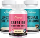 Lipomal Glutathione 2 Pack & Creatine Monohydrate 1 Pack