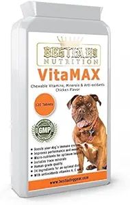 Bestia K9 Nutrition VitamaX Cherible Dog Multi- Vitamin dan Trace Mineral. Suplemen Anjing Kualitas Premium. Dibuat di Eropa.
