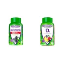 Vitamin Ekstra Kekuatan Melonatin Gummy Vitamin, 5mg, 120 ct Gummies & Vitamin D3 Vitamin untuk Dukungan Bone dan Imune System