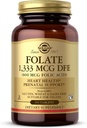 Solgar Falate 1.333 mcg DFE (Folic Acid 800 mcg) - 250 Tablet - Prenatal - Non-GMO, Vegan, Gluten Free, Dairy Free, Kosher - 250 Servings