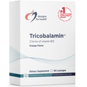 Desain untuk Kesehatan B12 Tricobalamin Lozenges - 30000mcg Triple B12 QuickDissolve Tablets with Methylcobalamin, Adenosylcobalamin + Hydrocobalamin - Natural Orange Flavor (60 Lozenges)