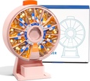Odaro Large Pill Dispenser, Weekly Pill Organizer 7 Day Am Pm / 14 Day Pill Box, Daily Medicine Pill Organizer with Walle-Mounted atau Standing Use for Vitamin, Suplement, Medicine - Pink