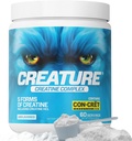 CREATURE Del Creatine Complex - Creatine Monohydrate Powder with 5 Types of Creatine Included Con-Crandt Creatine HCL, Promotes Muscle, Energy, Endurance, Brain Health, Unflashored, 300g 60 Servings