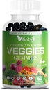 VITINITY Dibuat dengan Real Super Veggies Delicious Gummy Suplement, Men, Women & Kids (60 Chews), 30 Vegies, Herbs, Fruit dan Vegetable Vitamin, Non-GMO, Pectin- Based, Gluten- Free, No More Pills (30 Hari Supply)