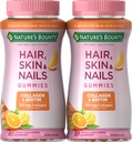 Nature 's Bounty Biotin dan Collagen, CitRus- Gummies Flavored, 80 Ct (2 Pack)