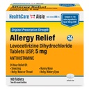 HealtCareAisle Relief Allergy - Levocetirizine Dihydrochloride Tablet, 5 mg, 160 Tablet, Obat Allergy Prescription Power, 24- Hour Relief, 80 Count (Paket 2)