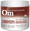 Om Mashroom Superfood Powder Organik, Cordyceps, 100 Pelayan, Energi dan Endurance Dukungan Tambahan, 7.05 Ounce (Paket 1)