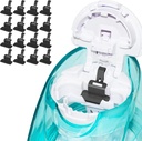 FireAnt Silicone Saline Pods Refills Accesories Compatible with Navage Nasal Care, 16 Pack Reconable Salicone Salt Pads Refills Replacements, Easy Operations (Black 16 Packs)