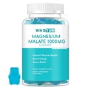 Magnesium Malate Gummies 10000mg, Enhanced Absorestion Magnesium Chewables Suplemen Maglic Acid for Energy Boost & Muscle Health, 60 Count