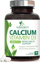 Tambahan Kalsium 1200 mg - dengan Vitamin D3 untuk Peledak Terbaik - Mendukung Kesehatan Ammune, Tulang & Gigi - Alam Kalsium Karbonate + 1600 IU dari D3 - Botol di AS untuk Perempuan & Pria - 180 Tablet
