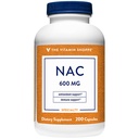 Vitamin Shoppe NAC N-Acetyl- L- Cysteine - Promotes Cellucor Health, Imune & Antioksidant Dukungan - 600 MG (200 Kapsul)