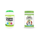 Orgain Plant Organik-Based Protein Powder + Superfood Greens Powder Bundle (1.59lb + 0.62lb)