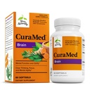 Terry Tentu CuraMed Otak - Tambahan Dieter untuk Mendukung Kejelasan & Fokus - Tambahan Kesehatan Otak dengan Curcumin & Turmeric Estial Minyak untuk Bantu Konsentrasi - 60 Softgels
