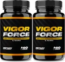NutraRize (Pack of 2 Vigor Force for Men, High Performance Male Capsules, All Natural Ditary Supplement for Overall Health and Wellness, Official Pills 50 Review (120 Capsules)