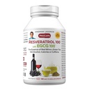 ANDREW LESSMAN Resveratbol- 100 EGG 100mg - 180 Capsules - Two Alamly Occurring Anti- oksidants, Without Alkohol atau Caffeine.