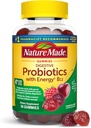 Nature Made Digetical Progories and Energy B12 Gummies, Probilefor Women and Men, 50 Promotic Gummies, 25 Day Supply