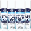 Colloidal Silver Gel Extract Energy - 35pphm Activated Colloidal Silver Gel for Maximum Potency - Made in USA - Strucled Formula in a Convenient 4 Pack