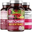 N1N Premium Tart Cherry Extract Capsules, 200 Veg Caps, 3000 mg, powerful Antioksidant, Joint Health and Mobility, Non-GMO, Gluten Free, 200 Veggie Caps