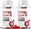 (2 Kembangkan) Vital Ginger Male Gummies - Pria Performance Gummies 1050MG Vital GrowXL Blast, Pertumbuhan Vital Gomitas Lanjutan Formula, 120 Gumula selama 2 Bulan