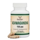 Ashwagandha Capsules, 120 Count (500mg Ekstrak 20: 1 Potensi) Adaptogen Stress Relief oleh Double Wood
