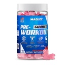 Pre Workout Gummies for Men & Women, PreWorkout Gummy with Beta Alanine 124; Organic Caffeine 124; Chromium Picolinate 124; Gluten gratis, Vegan, meningkatkan energi, metabolisme cepat dan pemulihan (60 gummy)