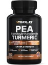 Pea Palmitoylethanolamide + Turmeric Curcumin Complex - 1600mg Micronized 99% & 95% Curcuminoid - Dukungan Bersama Potensi, Mobility & Comfort - Dibuat di USA