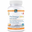 Nordic ProOmega 2000 Jr., Strawberry Flavor - 60 Soft Gels - 1120 mg Omega-3 - Ultra Powerfish Oil - EPA & DHA - Promotes Brain, Heart, & Imune Kesehatan - Non-GMO - 30 Pelayan