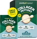 Bubuk Kolagen Terinspirasi murni, 18 Paket Servis Tunggal, Tanpa Rasa - 20g Collagen Peptides Protein untuk Perempuan & Pria - Grass & Pash Dibesarkan - Gluten- Bebas, Paleo & Keto- Friendly