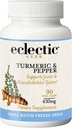 Eclectic Institute Raw Fresh Freeze- Dry Non- GMO Turmeric dan Pepper 14; 90 CT (430 mg)