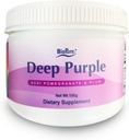 BioPure Deep Purple - All- Natural Superfruit Dieter Suplemen Terbuat dari campuran Synergistic dari Organic Acai, Pocate Organik, dan Plum for Gut Health, Imune Dukungan dan Overall Wellness - 100g