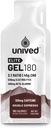 Unived Elite Gel 180-2: 1 Rasio of Simple & Complex Carbs with Beta Alanine Electrolites - for Endurance Athletes Runners & Cycists -180kcal - Double Espresso - 100mg Caffeine - Pack of 6