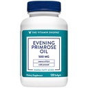 The Vitamin Shoppe Evening Primrose Oil 500MG, Natural Softgels (Acid Linolenic Gammia), Suplemen Kesehatan & Hormonal (120 Softgels)