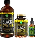 Magu Superfoods Large Black Seed Oil dan Oregano Bundle