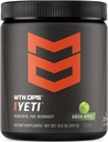 MTN OPS Yeti Pre- Workout Powder Energy Drink with Creatine, 200mg Caffeine & BCAAs with Beta Alanine, 30- Serving Tub, Green Apple