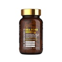 Dr. Sosnowski 's BioActive Sea Moss 124; 8-1 Formula Enriched dengan Benih Hitam, Ashwagandha, Turmeric, Manuka Honey, Lion' s Mane, Royal Jelly, Bee Propolis Ekstract 124; 60 Capsules