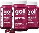 Tambahan Nutonasional Goli, Beet Cardio Gummy, 180 Cacah (3 Paket 60), 100mg CoQ10 & Beet Root Extract - Gluten- Bebas, Vegan, Non- GMO, dan Glatin- Free Alam adalah Superfood