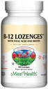 Maxi Health Vitamin B12 Lozenges with Folic Acid and Biotin - Sublinual B12 Vitamin Strawberry Flavor - Vegetarian Kosher B 12 Vitamin in for Red Blood Cell Production and Energy (360 Count)