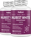 NuBest White - Skin Whitening Supplement, Suplemen untuk Anti Aging dengan Glutathione, Vitamin C, E, B2, Milk Thistle Extract, Green Tea Extract untuk Lightening dan Brightening 124; 2